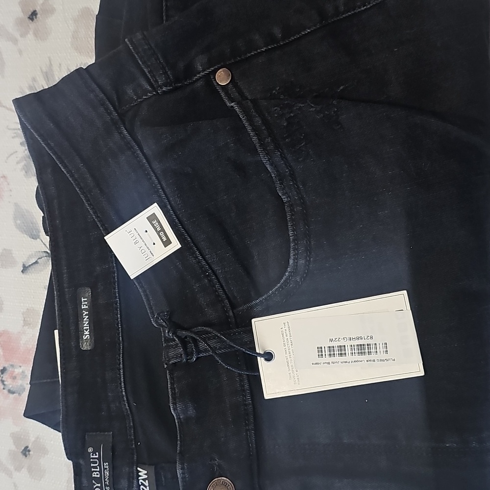Judy Blue Black Leopard patch